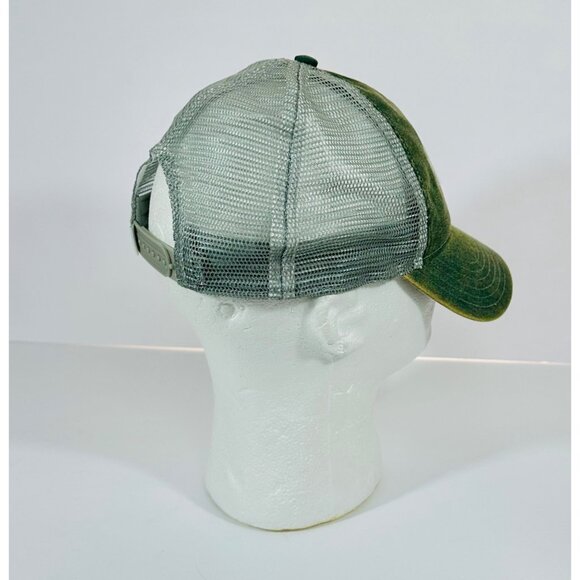 Yeti Coolers Green Mesh Trucker Hat Adjustable Snapback Distressed Unisex Cap - Picture 7 of 11